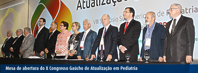 X Congresso Ga&uacute;cho de Atualiza&ccedil;&atilde;o em Pediatria SPRS