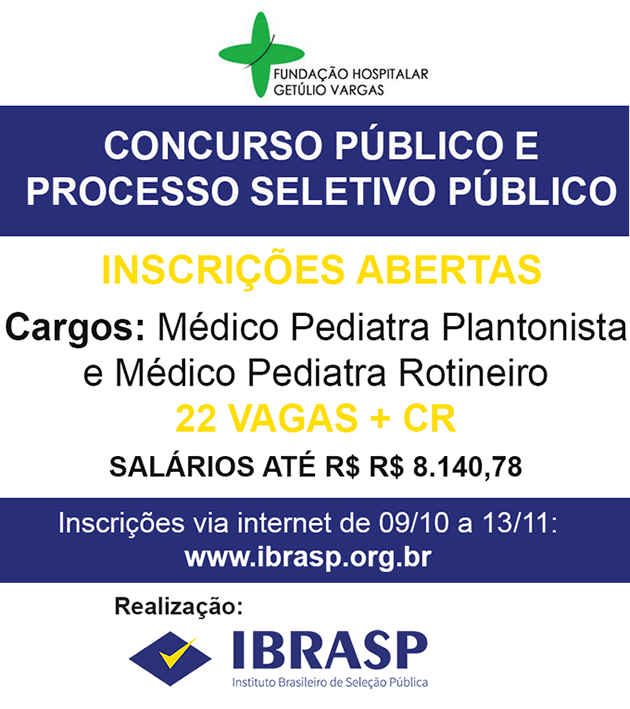 Concurso FGV 2018 Pediatras SPRS