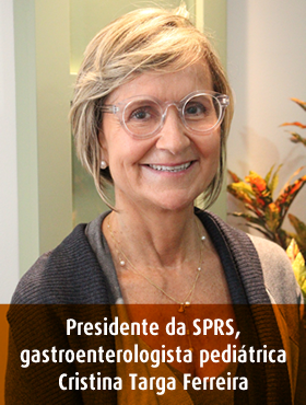 Cristina Targa Ferreira, presidente da Sociedade de Pediatria do RS