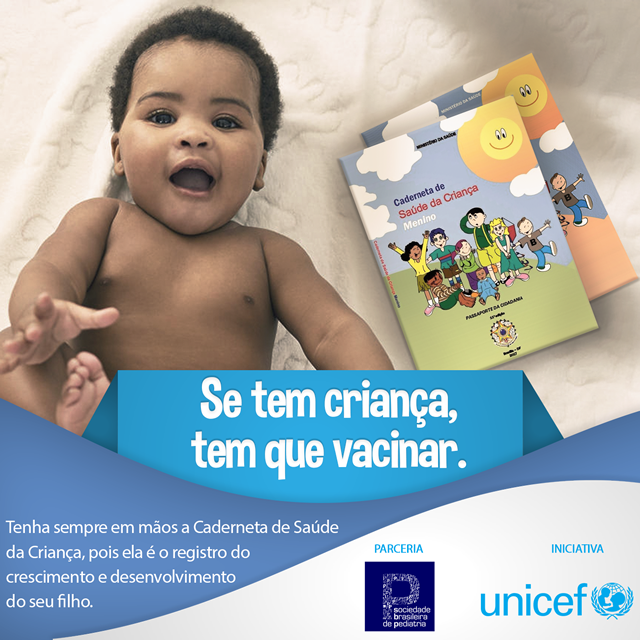 Campanha Pr&oacute;-vacina&ccedil;&atilde;o SBP e Unicef