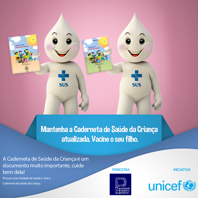 Campanha Pr&oacute;-vacina&ccedil;&atilde;o SBP e Unicef